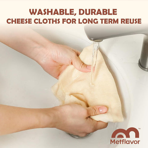 3Pcs 20x20 Inch,100 Hemmed 100% 56x42 Reusable Cheesecloth for Straining Grade Cheese Cloths Edges, Unbleached Cotton