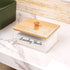 Bamboo Laundry Detergent Sheets Organizer with Acrylic Storage Container