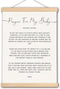 pouep Nursery Wall Decor, Prayer for My Baby Nursery Wall Art Poster Hanger
