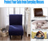 Armless Accent Slipper Chair Covers, Stretch Living Room Slipper Chair Slipcover Spandex Jacquard Fabric Removable