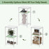 29.1" HET003WT1 Heybly Small Side Table, Tall End Table with Adjustable Shelf, Telephone Table, Nightstand, Accent