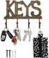 Key Holder for Wall, Cast Iron Decorative Rustic Key Organizer with 4 Hooks