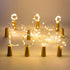 Aluan Wine Bottle Lights with Cork, 10 Pack Waterproof LED Fairy/String Lights for Jar Party Wedding Decoration, Warm