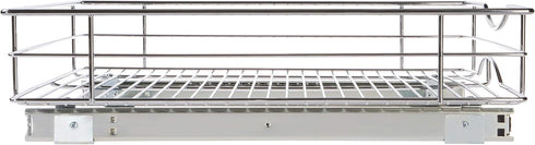 Home Zone Living Pull Out Kitchen Cabinet Organizer, Slide Out Drawer for Space Saving Storage, 17” W x 21” L