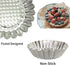 Set of 30, 3-3/4" Non-stick Aluminum Tart Mold, Fluted Design Mini Pie Tin