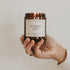 Sweet Water Decor Pumpkin Spice Candle | 9oz Amber Jar with Black Lid, Scented Candles of Pumpkin, Cloves, Buttercream,