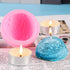 3 PCS 3D Ice Cream Ball Shape Silicone Molds, Semi Sphere Mold for Chocolate Pudding Cake Decoration