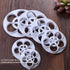 KALAIEN Rose Flower Cutters Set: Gumpaste Flowers Modelling Tools for Cake Decorating, 6 Plunger Cutter Mold
