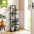 6 BMOSU Bamboo Plant Stand for Indoor Outdoor Plants Corner Tall Plant Shelf Potted Holder Shelf Plant Rack Holder