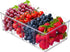 Clear Pantry Organizer Storage Bins 2 Packs Plastic Removable Snack Organizer Pantry Organization Storage Racks with 3 Dividers, Perfect for Snacks, Packets, Spices, Kitchen, Cabinets
