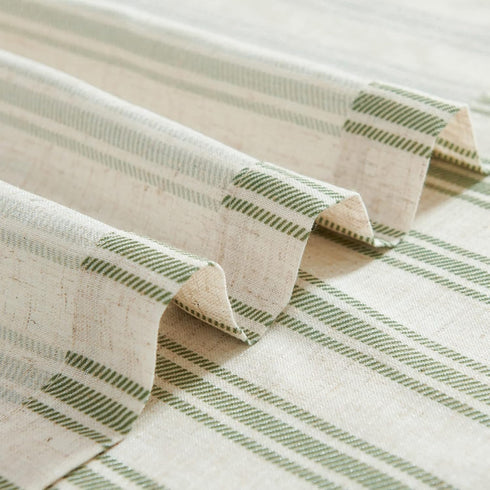 jinchan Striped Valance Window Treatment, Linen Valance for Small Windows, Farmhouse Valance Curtain, Light Filtering