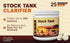 50, Count) Stock Tank Clarifier - Improves Livestock Water by reducing buildup and Creating Healthier Water troughs.
