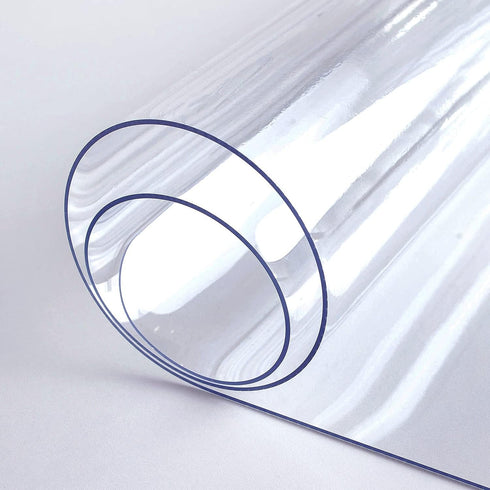 16 72 Inch, 1.5mm LovePads Clear Desk Mat x Thick Clear Table Protector, Waterproof Plastic Table Cover Protector, PVC