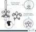 Fleur De Lis Paper Towel Holder - Black