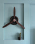 29.526.4 inches Metal Wall Decor Art Antique Airplane Propeller Aviation Wall Clock for Living Room Bedroom Rustic Wall