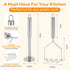 Noeixrah 2 9 Inches Set Pcs Potato Masher for Potatoes, Stainless Steel Wire Mashed Potato Ricer, Potatoes Mashers