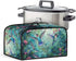 Hummingbird Crock Pot Cover, Floral Slow Cooker Dust Cover with Storage Pockets, Machine Washable