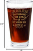 Bad Bananas Farewell Gifts for Coworkers - 16 oz Beer Pint Glass, Going Away Gifts for Friends
