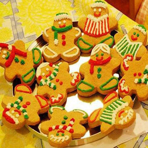 Gingerbread Man and Woman Cookie Cutters Set, 6 pcs Stainless Steel Baking DIY Molds