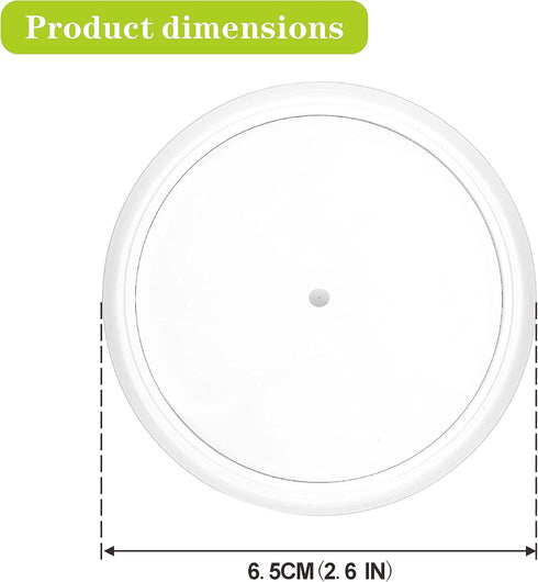 24 Set, Oui Yogurt Jar Lids - Pcs Clear Plastic Replacement Lids