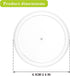 24 Set, Oui Yogurt Jar Lids - Pcs Clear Plastic Replacement Lids