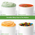 1 Frozen Tovolo Quart Ice Cream Containers with Lid for Homemade Ice Cream Toppings Supplies, Air Tight Silicone Lid