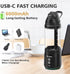 Portable Personal Blender for Smoothies, 24Oz USB-C Rechargeable Blender Cup Bottle with Sip Spout, Travel Lid,