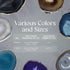 Set 4, 3.5-4" Nature's Decorations Pink Agate Stone Coasters - of Polished Geode Drink Mats for Dining & Coffee Table