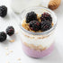 16oz 8 SHOWIN Overnight Oats Containers with Lids, Glass Jars with Lids pcs, Milk White, Wide Mouth Mason jars
