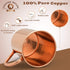 Copper Mules PURE Copper Mug, RAW Copper Interior, Holds 16oz, Ideal for Moscow Mules
