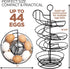 Countertop, 3 Dozen Fresh Egg Holder Egg Skelter, Spiral Egg Holder with Storage Basket, Chicken Egg Holder, Large