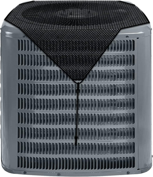 E&K 36"x36" Outdoor AC Unit Cover, Compressor Mesh Top Cover with Bungee Cords for Leaf Dust Protection