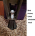 Home's Place Steel Stem Bed Frame Feet to Replace Wheels, Set of 6 Replacement Feet for Sturdy Bed and Floor Protection
