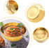 4 PCS Gold Stainless Steel Sauce Dip Bowls, Small 3.2 Inch Round Sushi Dipping Plates for Appetizers