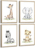 Baccone Safari Nursery Wall Art Decor Baby Animal Canvas Wall Art Woodland Nursery