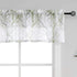 FMFUNCTEX White Valance Curtains, Print Tree Branch Semi Sheer, 50 x 15 Inches, 1 Panel
