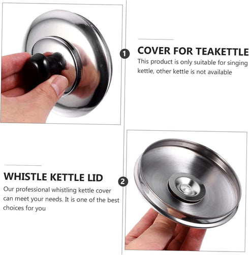 Stainless Steel Whistling Kettle Replacement Lid, Universal Tea Kettle Cover for Home, Office, Coffee Shop, Restaurant