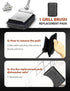 1 Bristle-Free Grill Brush for Outdoor Grill, Steam Cleaning Grill Brush Bristle Free with Replaceable Brush Heads