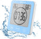 Digital Bathroom Shower Wall Clock Timer, LCD Waterproof Touch Screen Timer with Suction Temperature Humidity Gauge