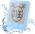 Digital Bathroom Shower Wall Clock Timer, LCD Waterproof Touch Screen Timer with Suction Temperature Humidity Gauge
