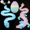 3D Printed Dragon Snake Eggs, Flexible 3D Printed Animal Toys UV Glow