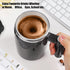FCSWEET 2Pc 14oz Self Stirring Mug,Rechargeable Auto Magnetic Coffee Mug with Stir Bar,Waterproof Automatic Mixing Cup