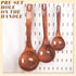 3PCS Wooden Ladle Spoon Set by HANSGO, Non-Stick Natural Teak Wood Kitchen Utensils for Cooking, Stirring, Serving