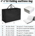 Tri Folding Mattress Storage Bag, Foldable Memory Foam Case for 4-6 Inch Twin XL Guest Bed Mattress Carry Case