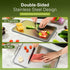 16''11'', 304 Stainless Steel Cutting Board Double Sided Steel Cutting Board for Meat, Vegetables & Fruits, Heavy Duty