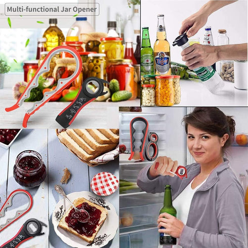 Easy-Twist Jar Opener by Maxracy, Effortless Lid Opening for Weak Hands & Arthritis, Versatile Bottle Opener