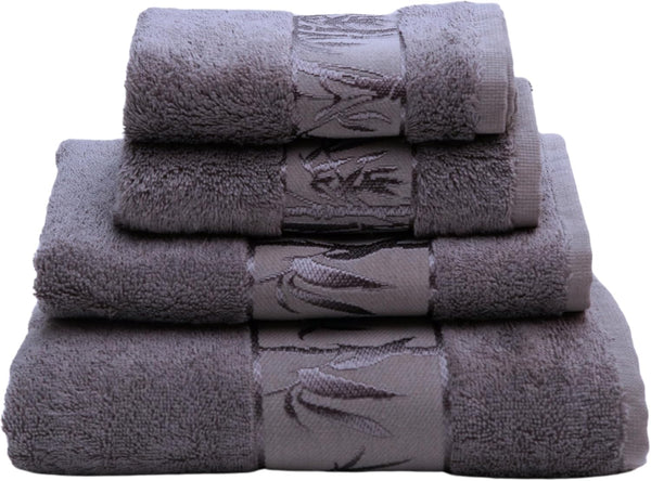 Set of 4 Luxury Super Soft Towels Premium Viscose Derived from Bamboo