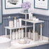 JayRex Bathroom Organizer Countertop Corner Shelf, 3 Tier Moveable Organizer for Makeup, Dresser Table, Desktop (White)