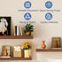 12x7x1.5 Set 2) Floating Shelves for Wall, Bathroom Shelves Over Toilet, Wall Shelves & Book Shelf, Hanging Shelf