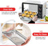 Baking Sheet, Zacfton Stainless Steel Cookie Sheet, 9 x 7 x 1 Inch, Non Toxic & Easy Clean